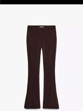 Zara Dark Brown Boot Cut Flare Pants